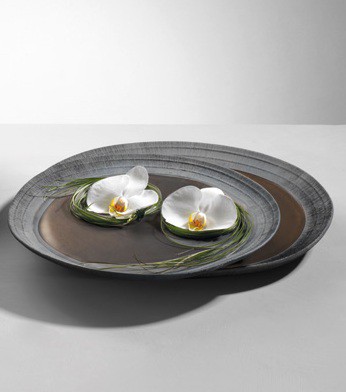 SET 2 PIATTI - NERO BRONZO