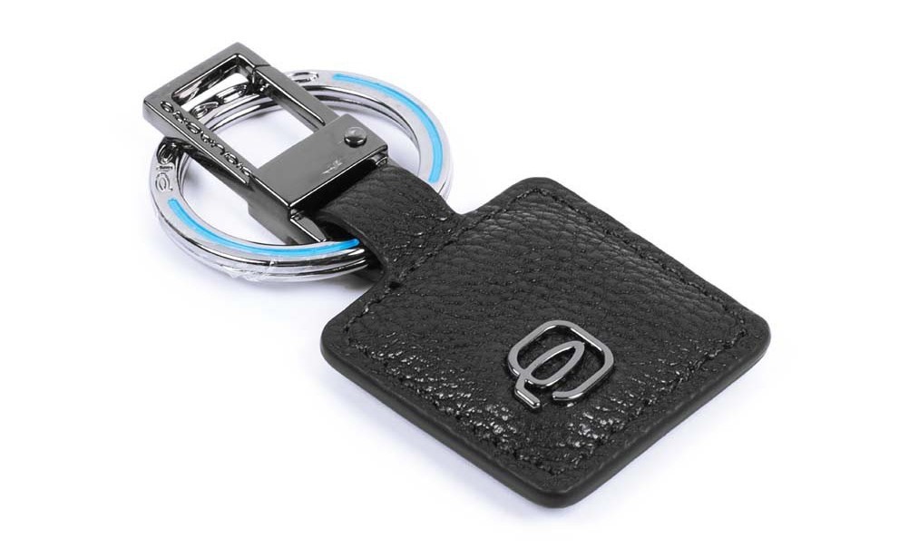 Portachiavi con moschettone Black Square Nero
