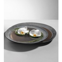 SET 2 PIATTI - NERO BRONZO