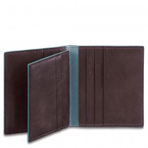 Porta carte di credito Blue Square Mogano