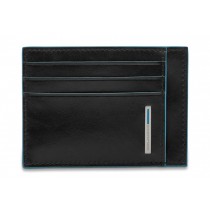 Bustina porta carte di credito RFID BLUE SQUARE NERO 