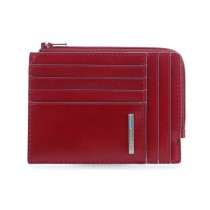 Bustina portamonete doc.card RFID BLUE SQUARE ROSSO