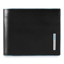 Portafoglio uomo c/portadocumenti RFID  BLUE SQUARE NERO