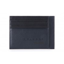 Bustina porta 6 carte di credito tascabile RFID Urban Blu