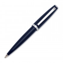 PENNA A SFERA RESINA BLU FINITURE CROMATE