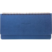 PLANNER DA SCRIVANIA IN SAFFIANO BLU