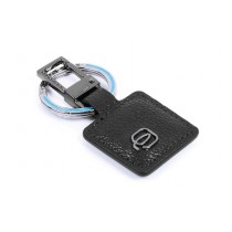 Portachiavi con moschettone Black Square Nero